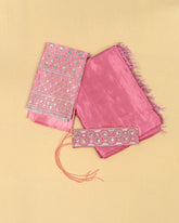 SC3369 - Satin With Blouse Work And Belt